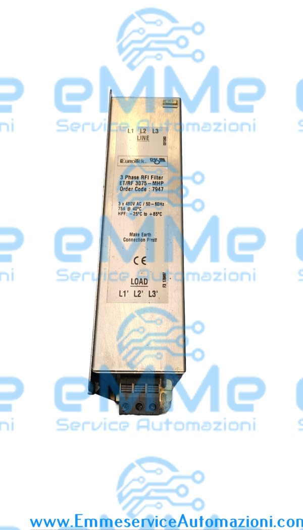 EUROTEK   FILTRO 75A   ET-RF 3075-FTF "NUOVO"